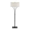 Hubbardton Forge Black Light Grey Shade (Sj) Contemporary Formae Floor Lamp