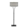 Hubbardton Forge Black Medium Grey Shade (Sl) Contemporary Formae Floor Lamp