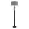 Hubbardton Forge Black Medium Grey Shade (Sl) Brindille Floor Lamp