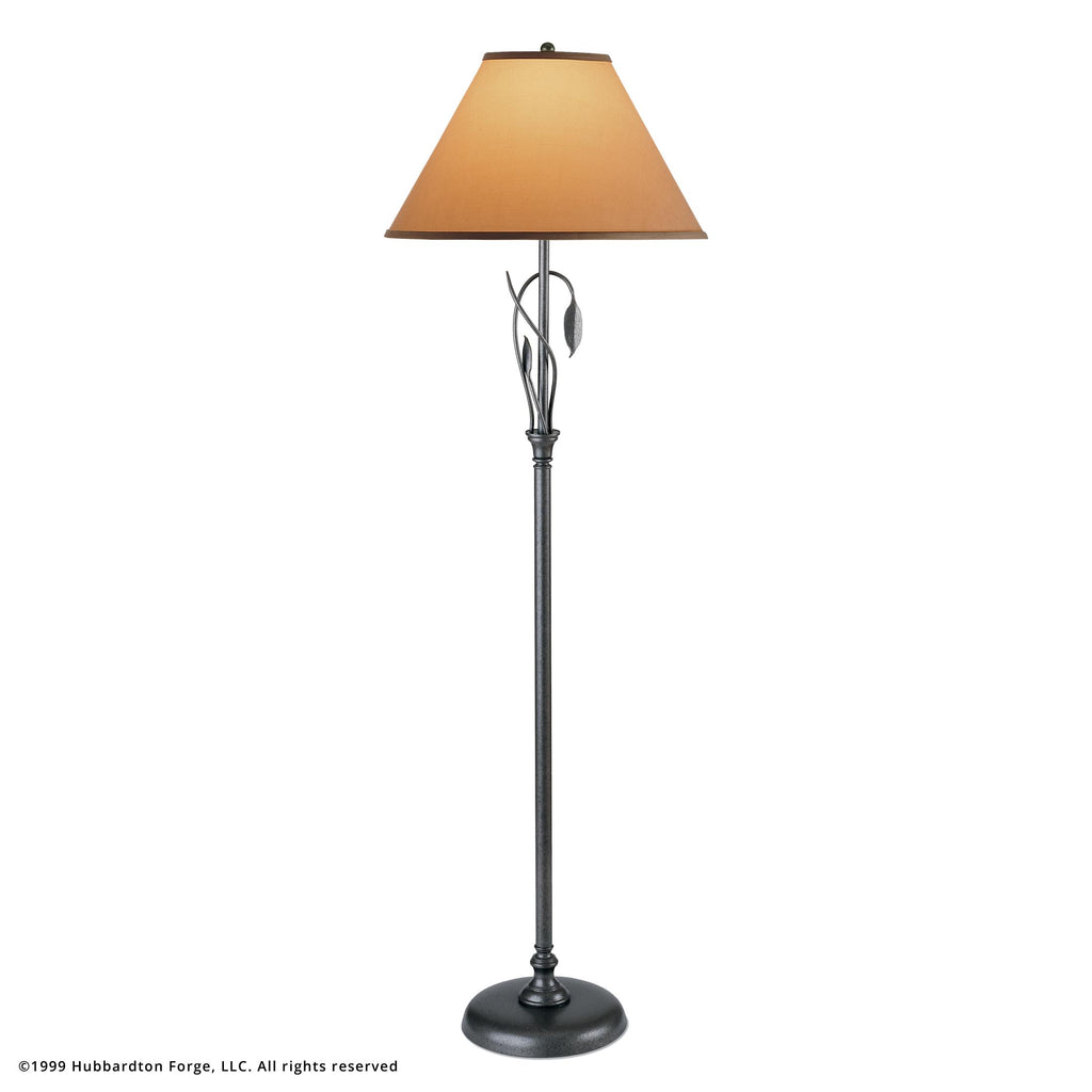Hubbardton Forge Forged Leaves and Vase Floor Lamp