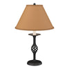 Hubbardton Forge Black Doeskin Suede Shade (Sb) Twist Basket Table Lamp
