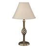 Hubbardton Forge Soft Gold Natural Linen Shade (Sa) Twist Basket Small Table Lamp
