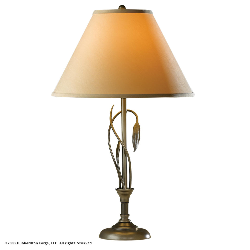 Hubbardton Forge Forged Leaves and Vase Table Lamp