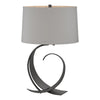 Hubbardton Forge Black Light Grey Shade (Sj) Fullered Impressions Table Lamp