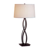 Hubbardton Forge Bronze Natural Anna Shade (Sf) Almost Infinity Table Lamp