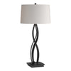 Hubbardton Forge Black Flax Shade (Se) Almost Infinity Table Lamp