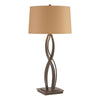 Hubbardton Forge Bronze Doeskin Suede Shade (Sb) Almost Infinity Tall Table Lamp