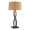 Hubbardton Forge Black Doeskin Suede Shade (Sb) Almost Infinity Tall Table Lamp