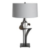 Hubbardton Forge Black Medium Grey Shade (Sl) Antasia Table Lamp