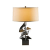 Hubbardton Forge Dark Smoke Doeskin Suede Shade (Sb) Gallery Twofold Table Lamp