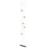 Hubbardton Forge Bronze Opal Glass (Gg) Abacus 5-Light Floor To Ceiling Plug-In Led Lamp