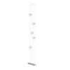 Hubbardton Forge Vintage Platinum Opal Glass (Gg) Abacus 5-Light Floor To Ceiling Plug-In Led Lamp
