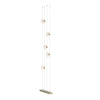 Hubbardton Forge Soft Gold Opal Glass (Gg) Abacus 5-Light Floor To Ceiling Plug-In Led Lamp