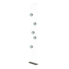 Hubbardton Forge Bronze Cool Grey Glass (Yl) Abacus 5-Light Floor To Ceiling Plug-In Led Lamp
