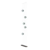 Hubbardton Forge Oil Rubbed Bronze Cool Grey Glass (Yl) Abacus 5-Light Floor To Ceiling Plug-In Led Lamp