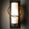 Hubbardton Forge Coastal Oil Rubbed Bronze Opal Glass (Gg) Olympus Small Outdoor Sconce