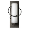 Hubbardton Forge Coastal Oil Rubbed Bronze Opal Glass (Gg) Olympus Medium Outdoor Sconce