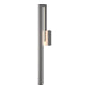 Hubbardton Forge Coastal Burnished Steel Seeded Clear Glass (Ii) Edge Large Led Outdoor Sconce