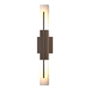 Hubbardton Forge Coastal Bronze Clear Glass (Zm) Centre Outdoor Sconce