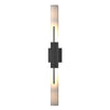 Hubbardton Forge Coastal Black Clear Glass (Zm) Centre Large Outdoor Sconce