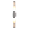 Hubbardton Forge Coastal Burnished Steel Clear Glass (Zm) Centre Large Outdoor Sconce