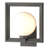 Hubbardton Forge Coastal Natural Iron Opal Glass (Gg) Frame Large Outdoor Sconce
