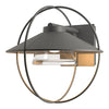 Hubbardton Forge Coastal Natural Iron Clear Glass (Zm) Halo Small Outdoor Sconce