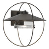 Hubbardton Forge Coastal Black Clear Glass (Zm) Halo Large Outdoor Sconce