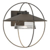 Hubbardton Forge Coastal Natural Iron Clear Glass (Zm) Halo Large Outdoor Sconce