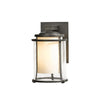 Hubbardton Forge Coastal Dark Smoke Seeded Glass With Opal Diffuser (Zs) Meridian Outdoor Sconce