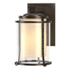 Hubbardton Forge Coastal Oil Rubbed Bronze Seeded Glass With Opal Diffuser (Zs) Meridian Outdoor Sconce