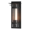 Hubbardton Forge Coastal Black Seeded Glass With Opal Diffuser (Zs) Torch Xl Outdoor Sconce With Top Plate