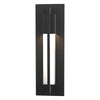 Hubbardton Forge Coastal Black Clear Glass (Zm) Axis Small Outdoor Sconce