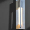 Hubbardton Forge Coastal Burnished Steel Clear Glass (Zm) Axis Small Outdoor Sconce