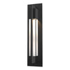 Hubbardton Forge Coastal Black Clear Glass (Zm) Axis Outdoor Sconce