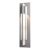 Hubbardton Forge Coastal Burnished Steel Clear Glass (Zm) Axis Outdoor Sconce
