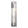 Hubbardton Forge Coastal Burnished Steel Clear Glass (Zm) Axis Large Outdoor Sconce