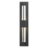Hubbardton Forge Coastal Black Clear Glass (Zm) Double Axis Small Led Outdoor Sconce