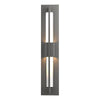 Hubbardton Forge Coastal Natural Iron Clear Glass (Zm) Double Axis Small Led Outdoor Sconce