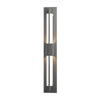 Hubbardton Forge Coastal Natural Iron Clear Glass (Zm) Double Axis Led Outdoor Sconce