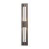 Hubbardton Forge Coastal Dark Smoke Clear Glass (Zm) Double Axis Led Outdoor Sconce