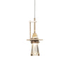 Hubbardton Forge Soft Gold Clear Glass (Zm) Erlenmeyer Low Voltage Mini Pendant