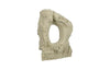 Phillips Collection Colossal Cast Stone Sculpture Single Hole Wide Roman Stone Accent