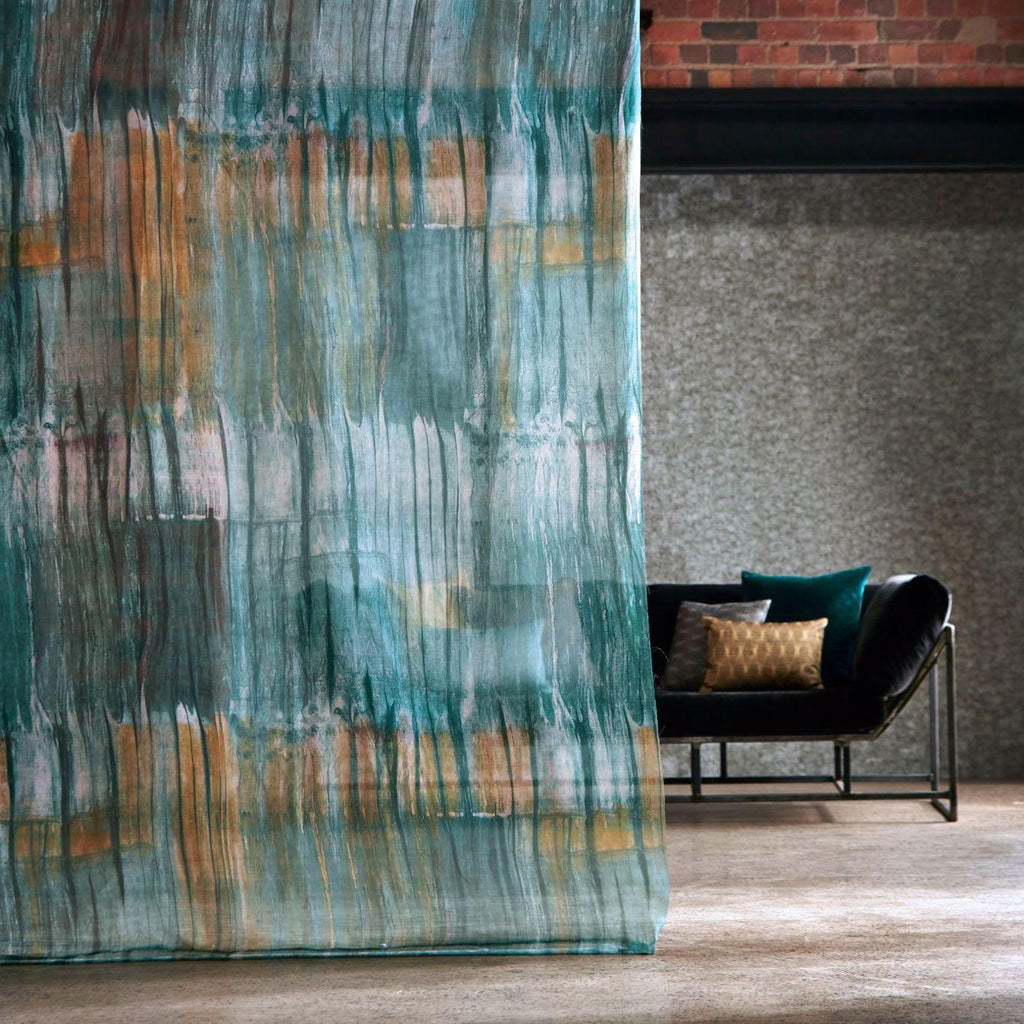 Harlequin Yuti Emerald/Saffron/Stone Fabric
