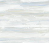 York Blue & Yellow On The Horizon Blue Wallpaper