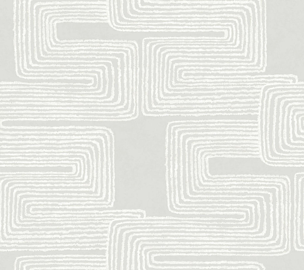 York Dove & Pearl Zulu Thread Grey Wallpaper