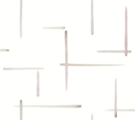 York Orchid & Glint Gilded Sumi-E White Wallpaper