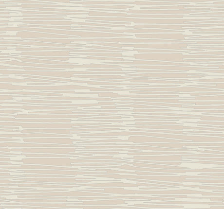 York Clay & Silver Water Reed Thatch Pink Wallpaper