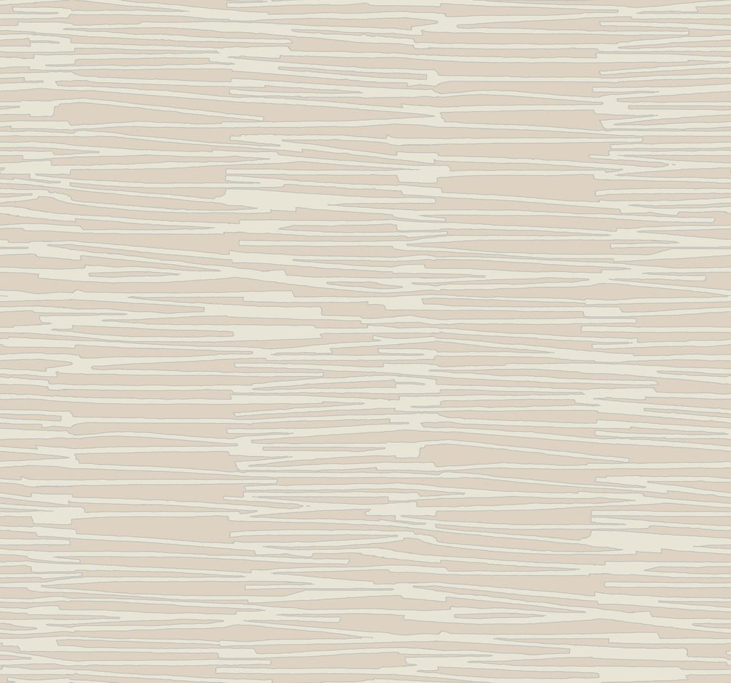 York Clay & Silver Water Reed Thatch Pink Wallpaper