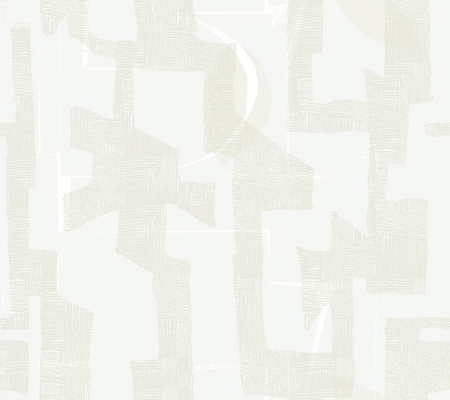 York Dove & Sand Modern Tribal Beige Wallpaper
